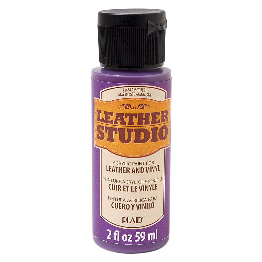 Plaid - Leather Studio Paint 2oz - Amethyst