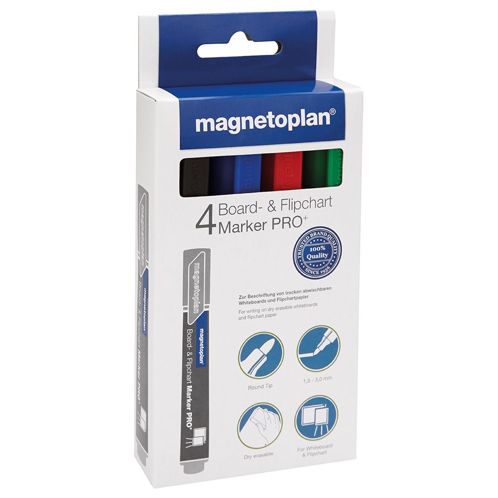 Magnetoplan - White Board Markers - Pack Of 4
