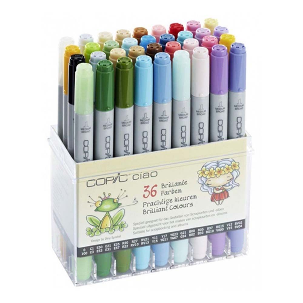 Copic - Ciao Brillante Farben Set (36pcs in acrylic box)