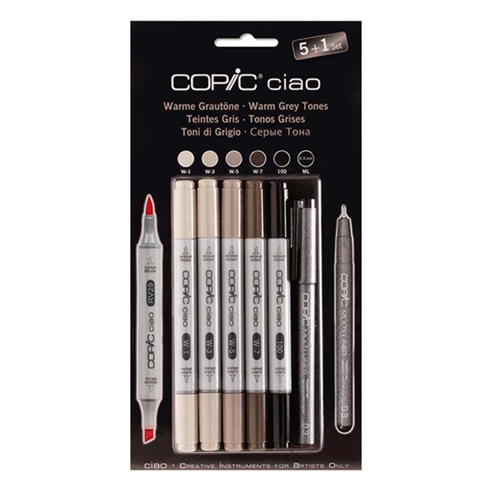 Copic - Ciao Set 5+1 Warm Grey Tones