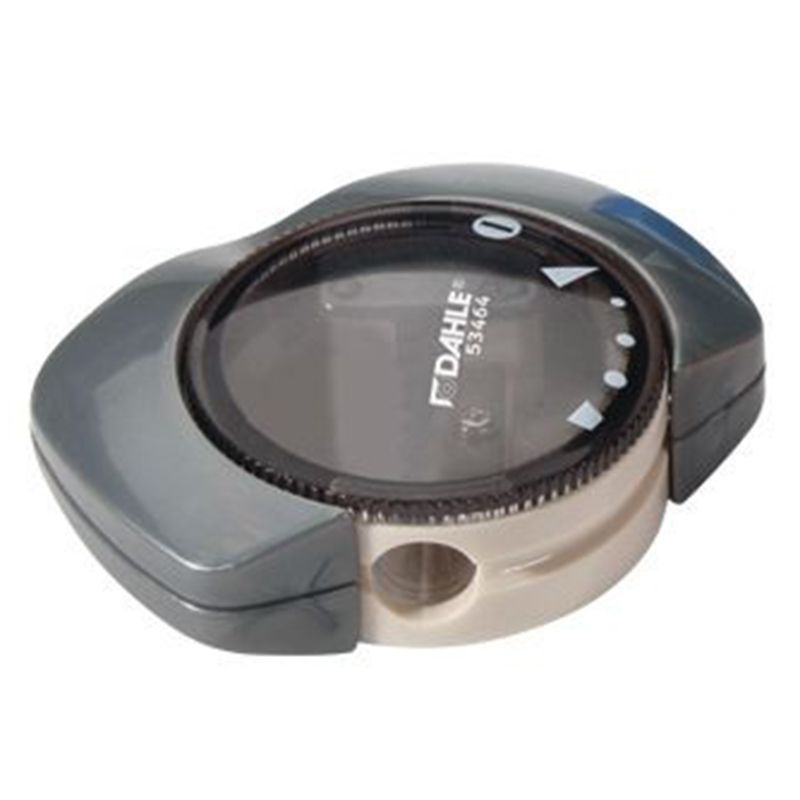 مبراة أقلام رصاص بعلبة على شكل فقاعة من ماركة داهلي- 8 ملم، لون رمادي