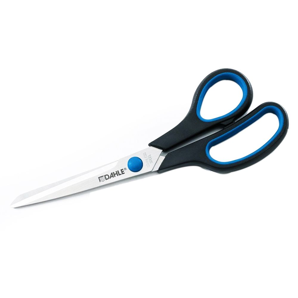 Dahle - Office Comfort Grip Paper Scissor 8" - Black & Blue