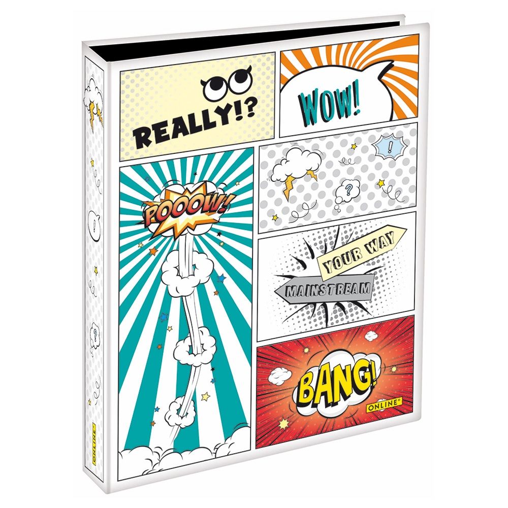 غلاف سلكي من الكرتون نوع A4 حجم 4 سم من ماركة أونلاين