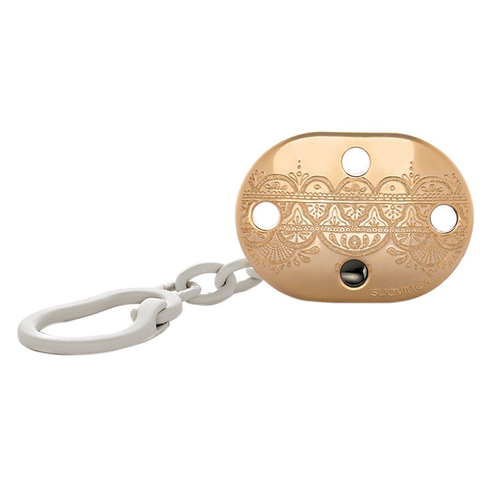 سوافينكس مشبك لهاية بسلسلة 0 أشهر رمادي