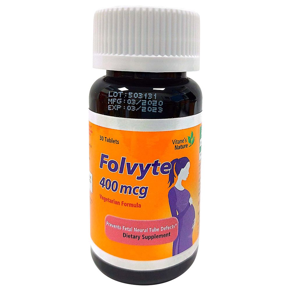 Vitane - Folvyte 400mcg Tablets - 30's