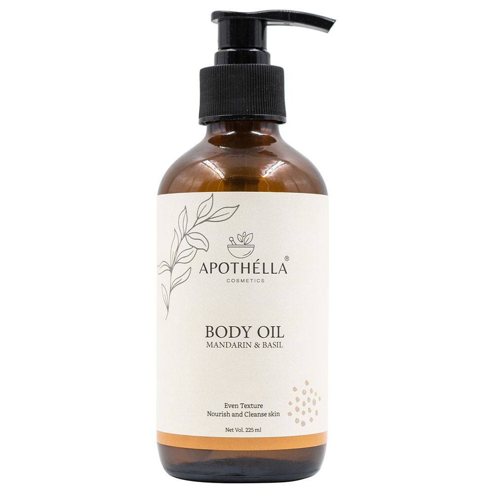 Apothella - Mandarin & Basil Body Oil 225ml