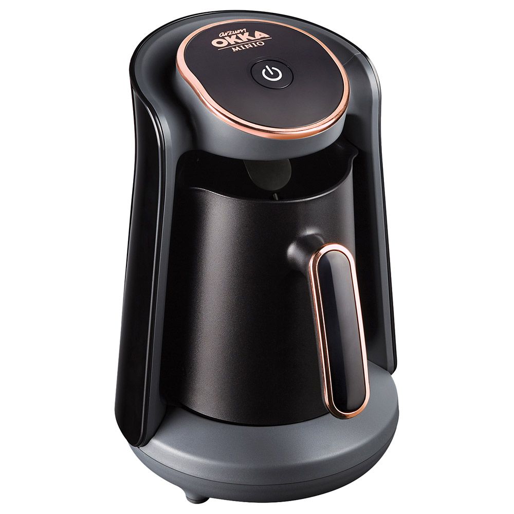 ارزم اوكا- ماكينة القهوة التركية- مينيو أسود ونحاسي