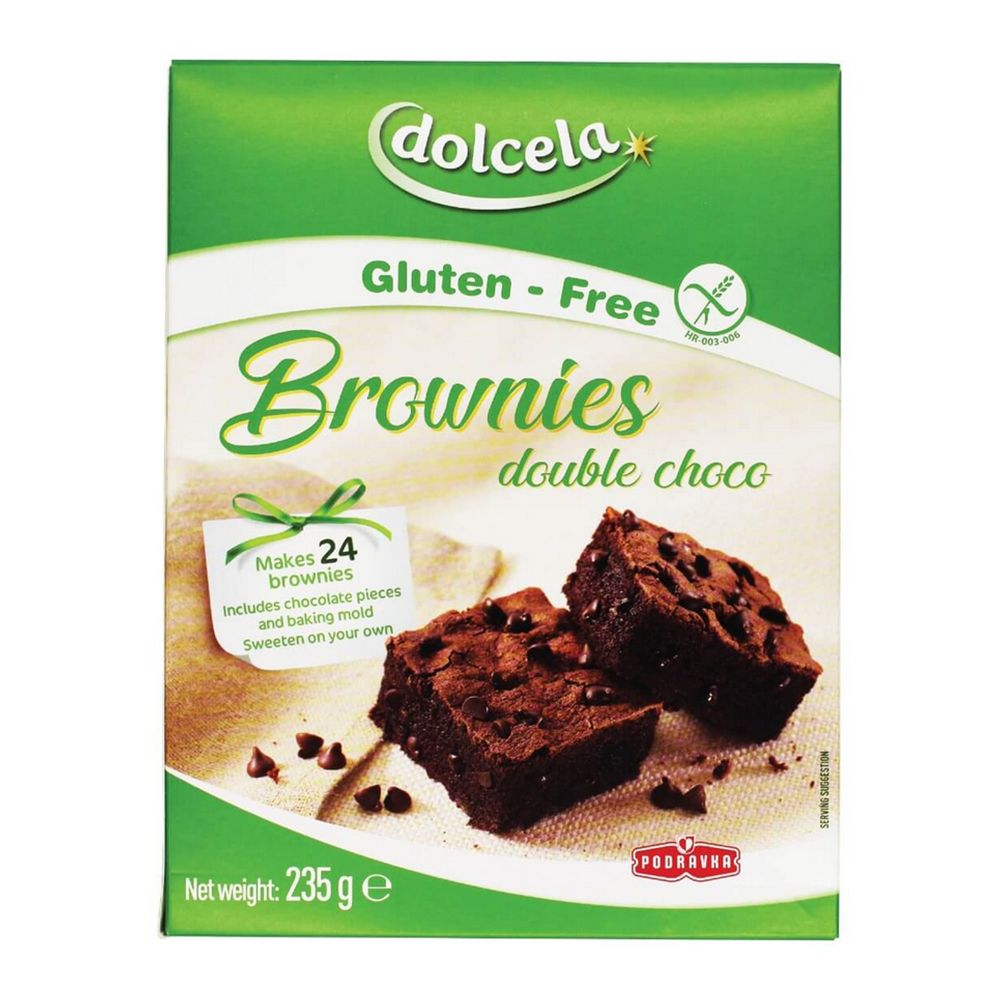 Dolcela - Brownies Double Chocolate Gluten Free 235G