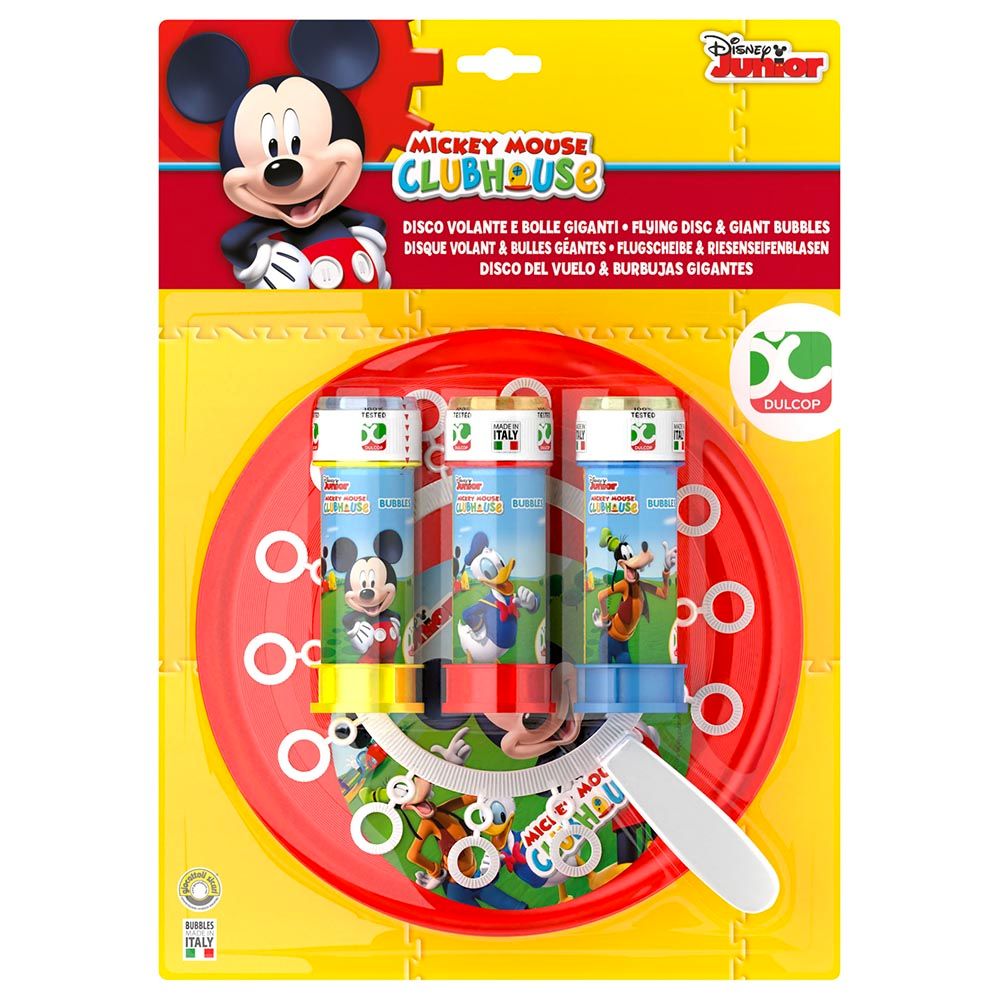 Dulcop Bubbles - Mickey Flying Disc & Giant Bubbles 