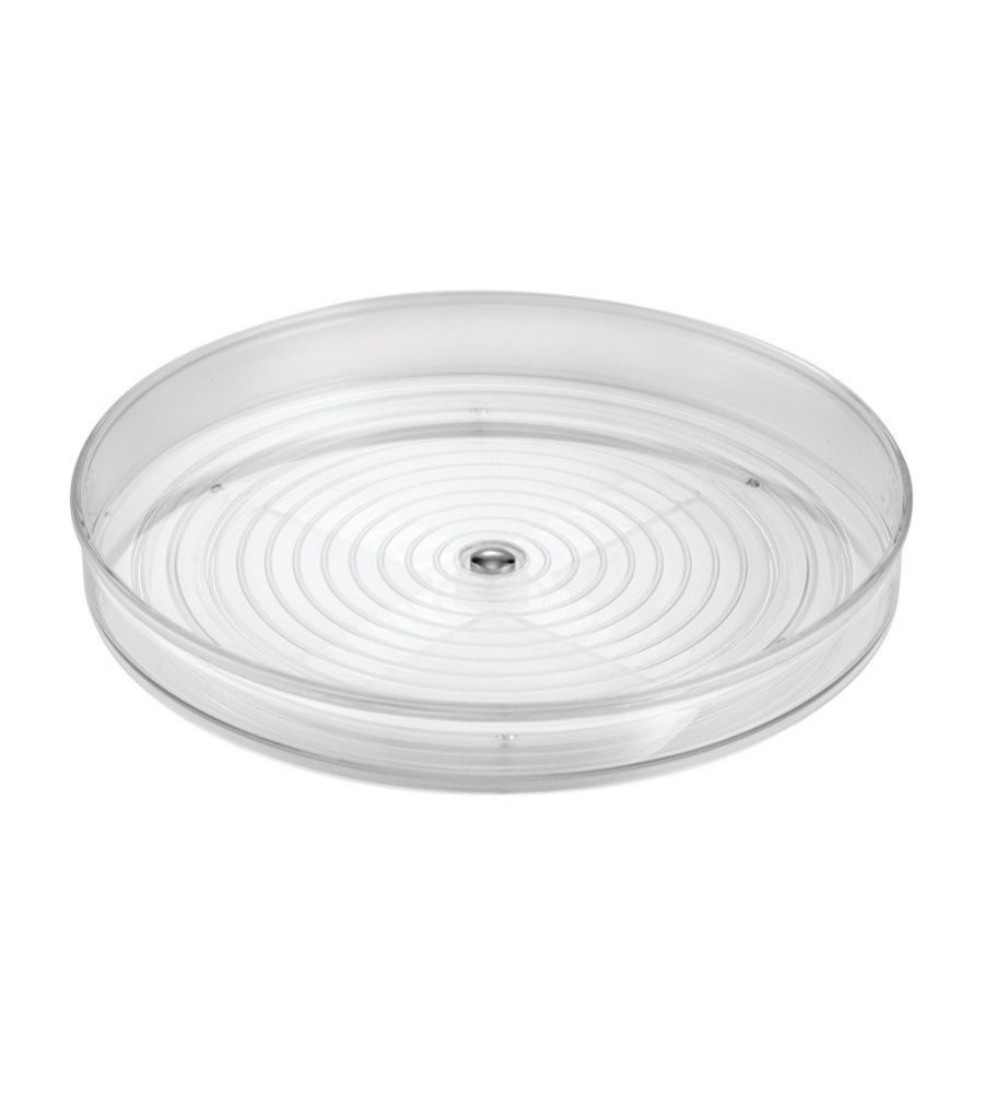 إنتر ديزاين - صينية تخزين لينوس الدوارة - 9 انش - شفاف 