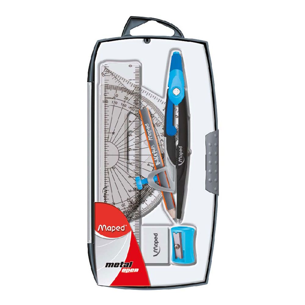 Maped - Math Set Open Metal (8pcs)
