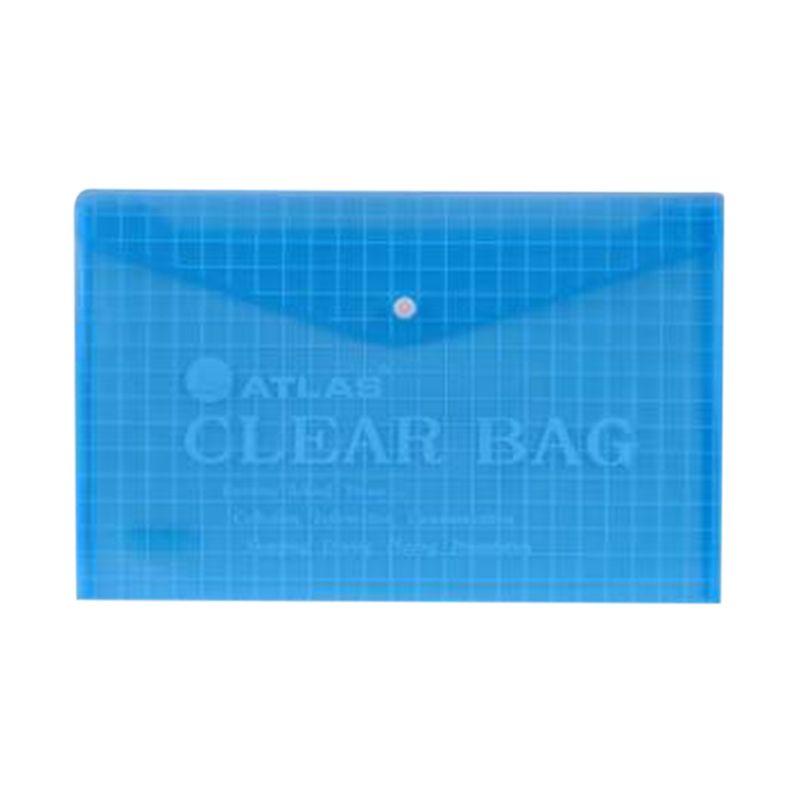 حافظة مستندات 12 قطعة من ماركة اطلس - فلوسكاب، أزرق