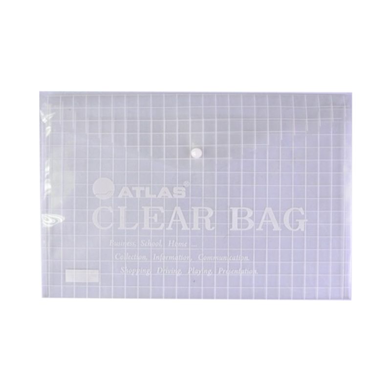 Atlas - 12pcs Document Bag F/S - Clear