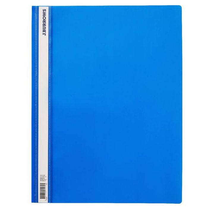 Atlas -12pcs Flat File PP A4 Thick with Pocket - Blue