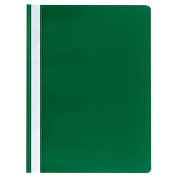 Atlas -12pcs Flat File PP A4 Thick with Pocket - Green