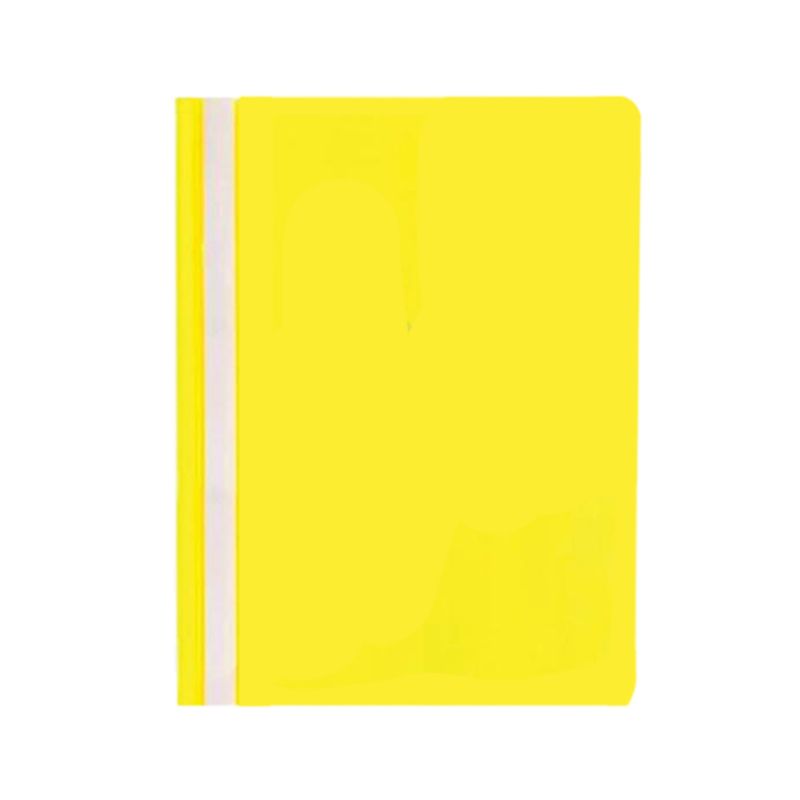 Atlas - 12pcs Flat File PP A4 Thick with Pocket - Yellow