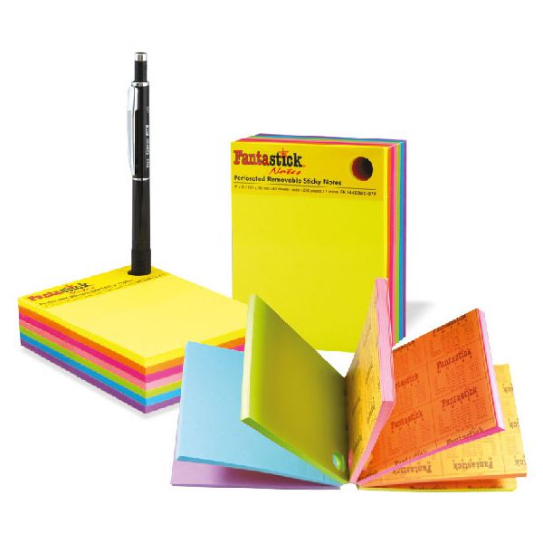 Fantastick - Stick Notes 3"x4" - 7 Colors 12pcs