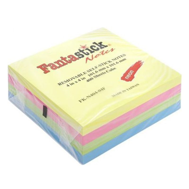 Fantastick - 12pcs Stick Notes 2x2" 4 Colors