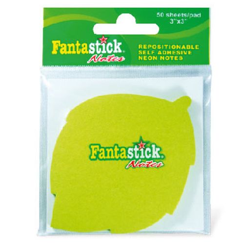 أوراق الملاحظات اللاصقة بشكل ورقة شجر من ماركة فانتاستيك- 12قطعة