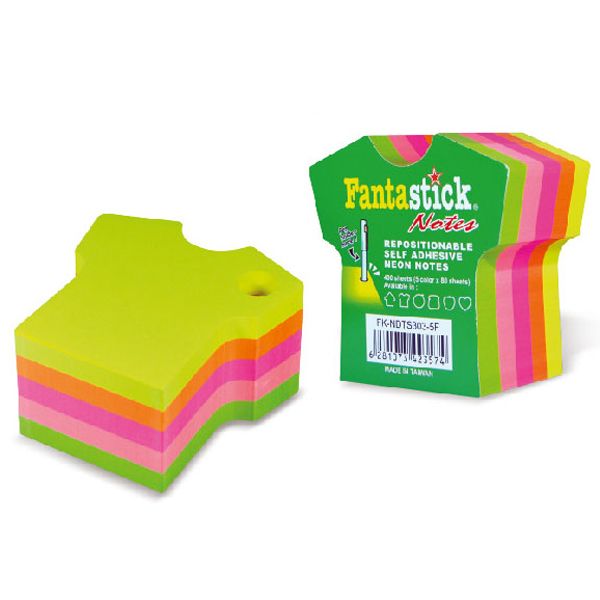 Fantastick - Stick Notes 5 Colors Tshirt 12pcs