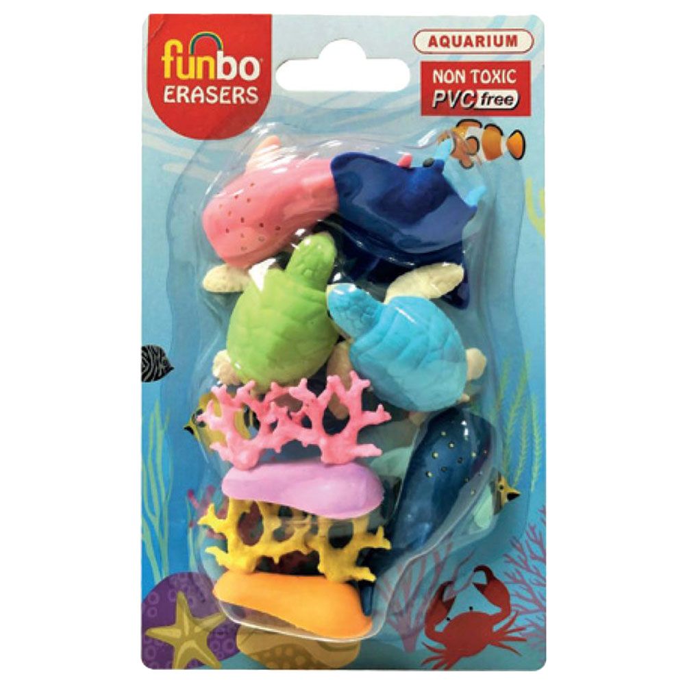 Funbo - 3D Eraser In Blister Pack - Aquarium