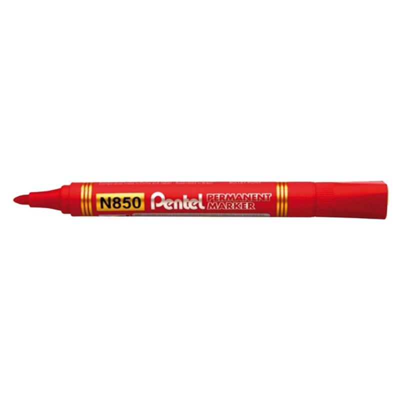 Pentel - 12pcs Marker Permanent Bullet Point - Red