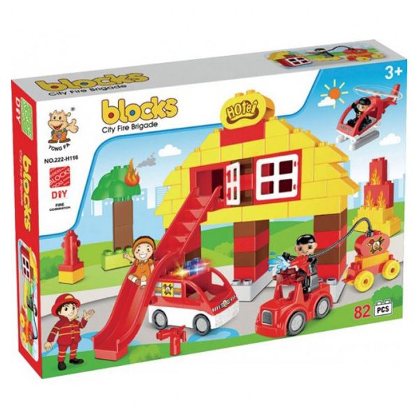 Stop & Look - Blocks Firering Rescue Set 82pcs