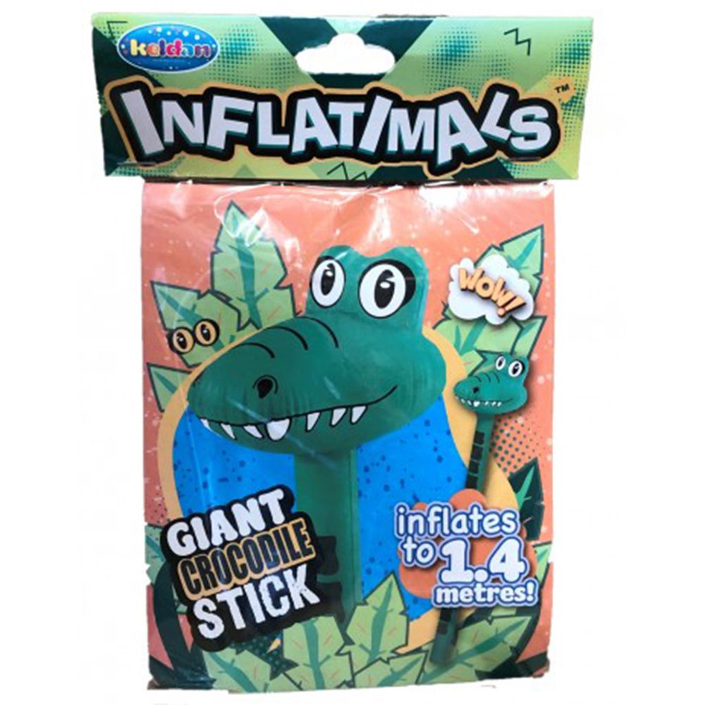 ديلوكس بيس لعبة نفخ تمساح كبير أخضر