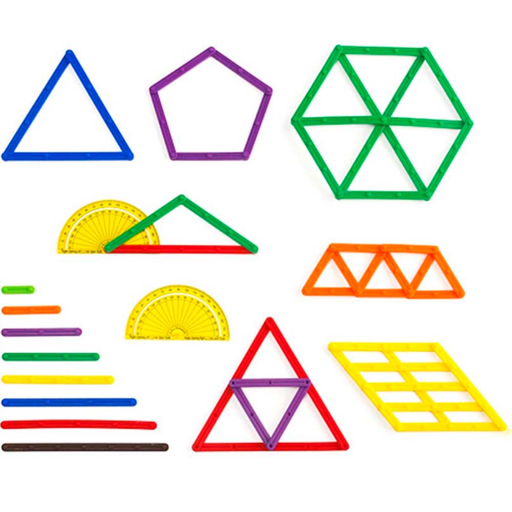 مجموعة نشاط الرياضيات مع العصى الهندسية جيوستيكس من ماركة إي دي أكس إديوكيشن