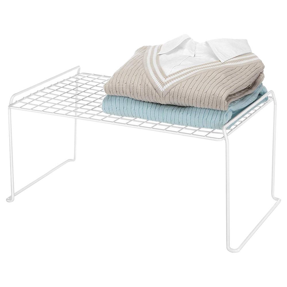 Whitmor - Medium Stacking Shelf - White
