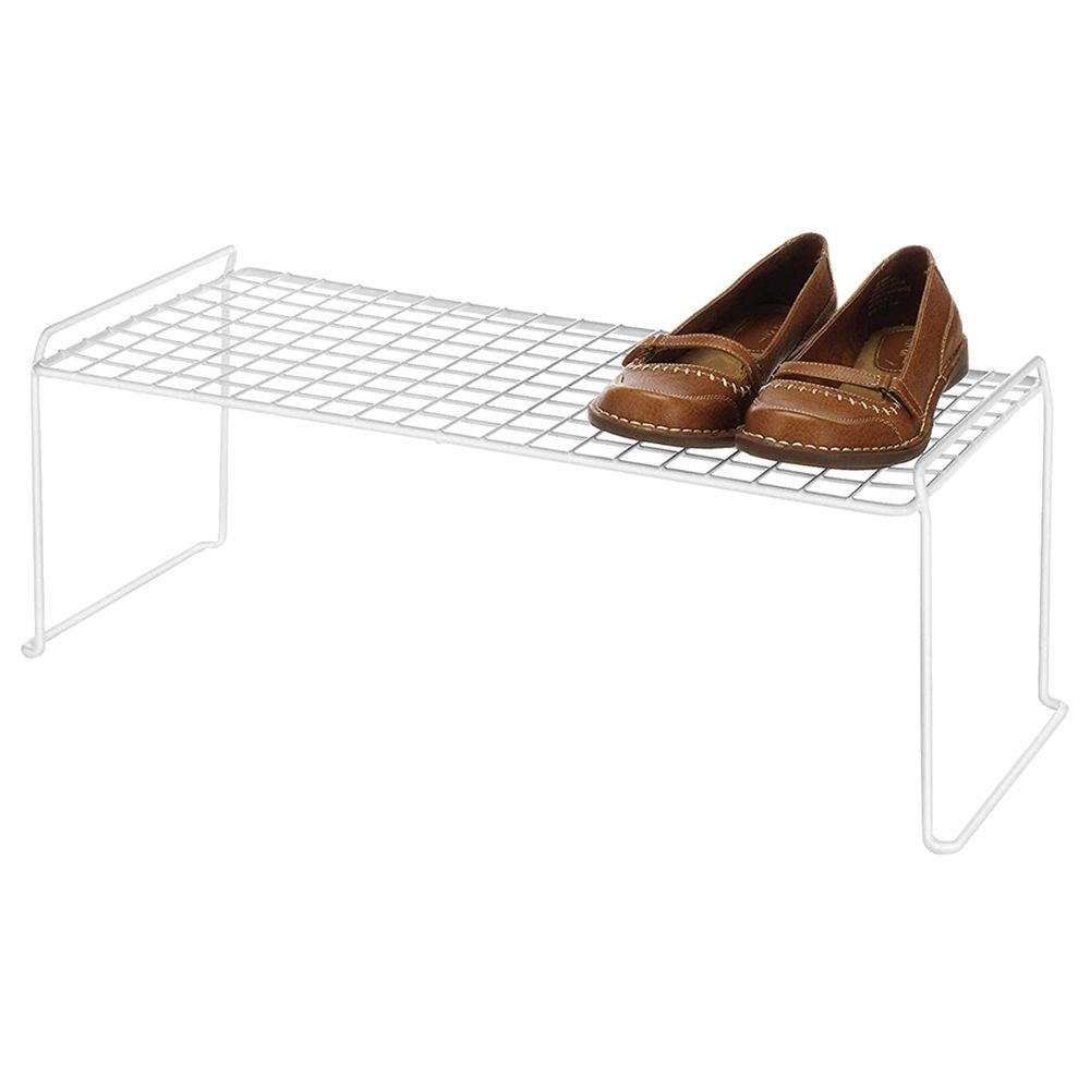 Whitmor - Long Stacking Shelf - White