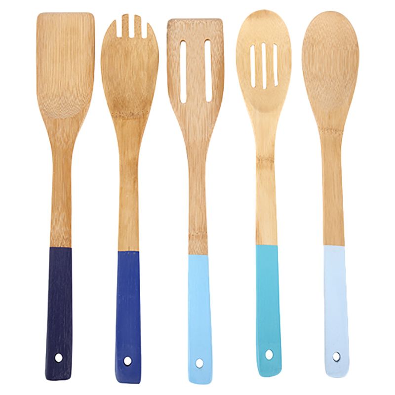 Core - 5pcs Colourful Bamboo Utensil Set Assorted