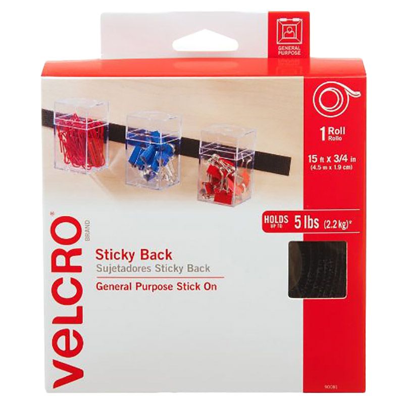 Velcro - Tapa 3/4x15 Black