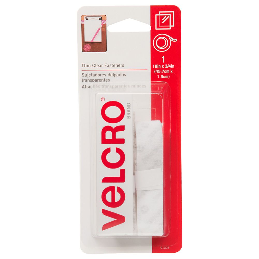 Velcro - 18x3/4 Clear Tape