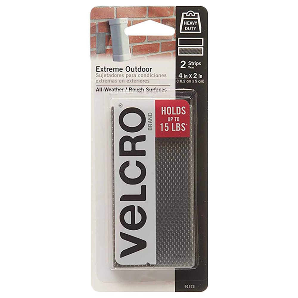 Velcro - Extreme 4x2"Strips 2 Sets Titanium