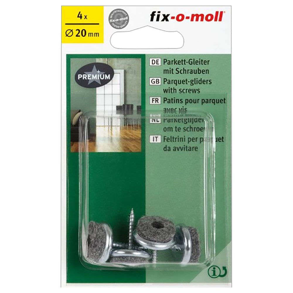 Fix-o-Moll Screw Parquet Glider 20mm