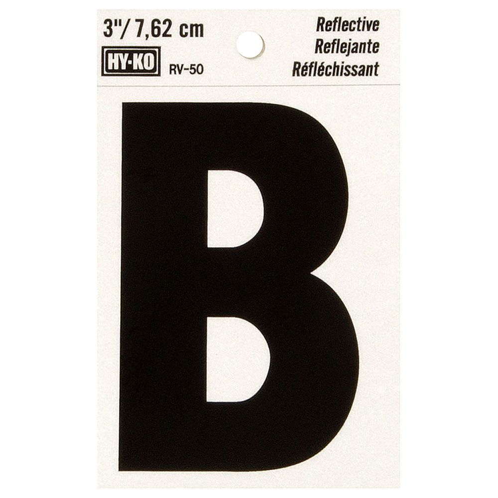 هاي-كو - حرف عاكس - 3 انش - حرف B