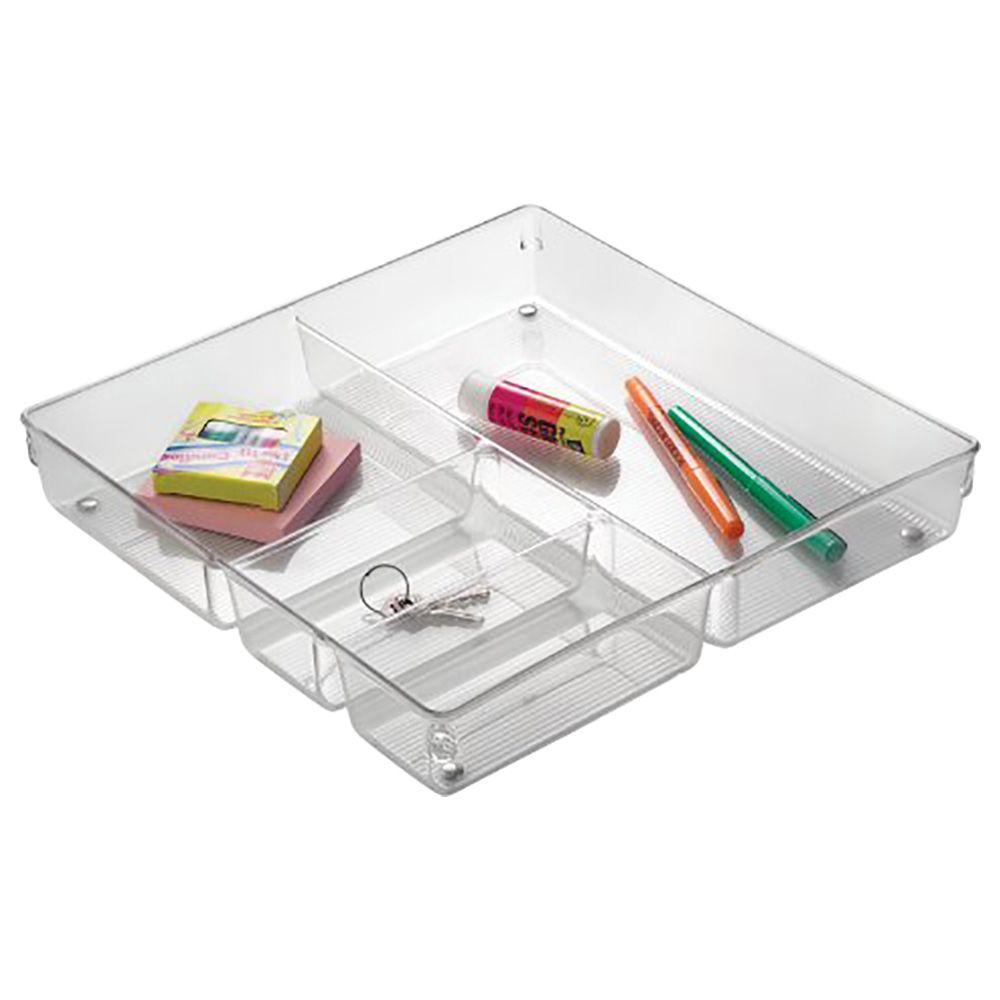 InterDesign Linus Twin Drawer Organizer - Clear
