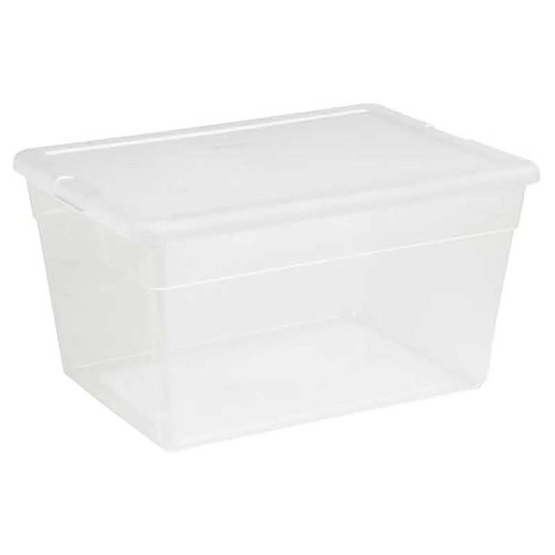 Sterilite - White Lid Storage Box 53L - Clear