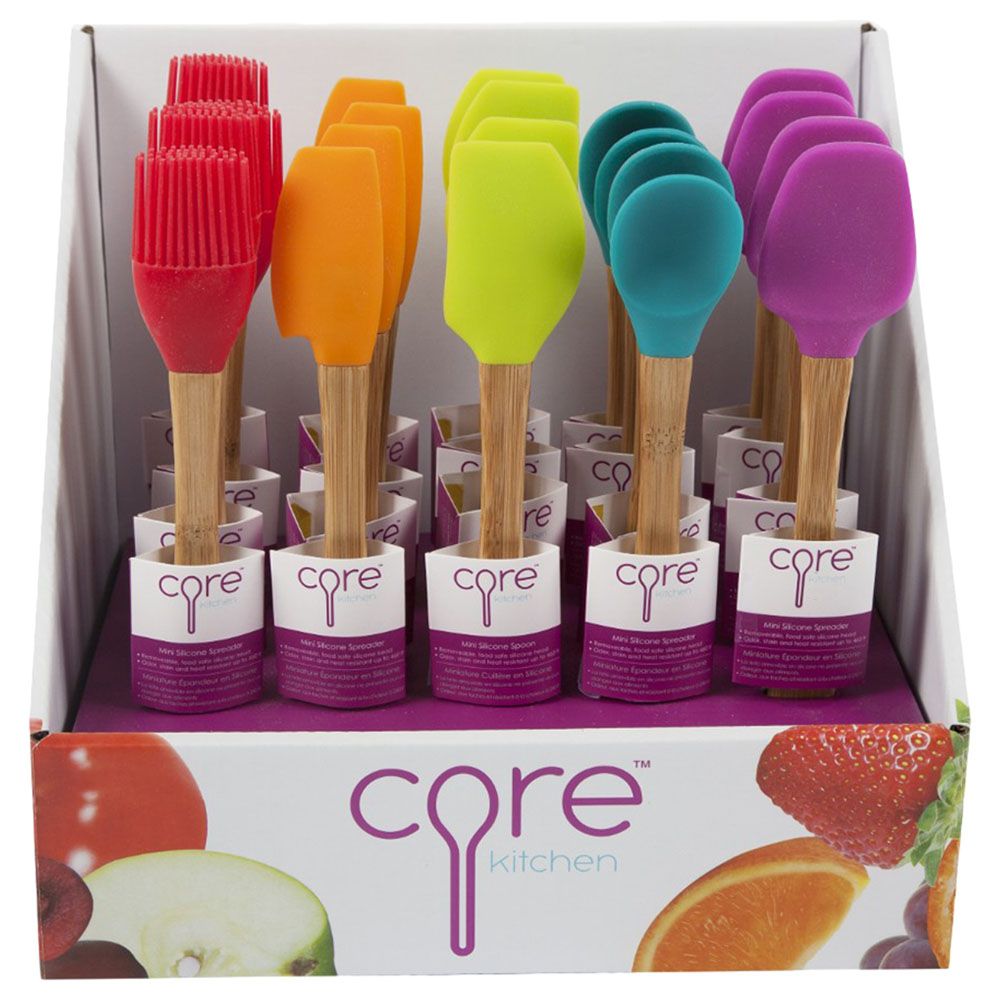 Core - Bamboo Silicone Mini Basting Brush 1pc Assorted