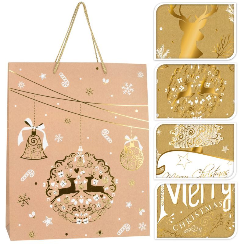 Homesmiths - Christmas Gift Bag Extra Large 1pc Assorted