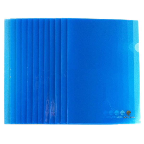 Atlas - Clear Folder PP A4 - 12pcs - Blue 