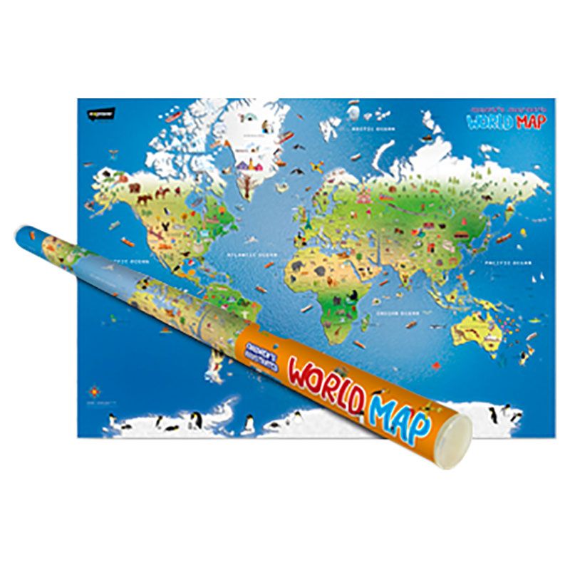 Children's Illustrated World Map