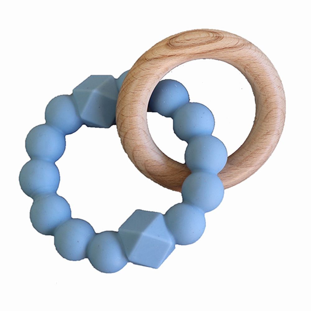 Jellystone Designs - Moon Teether - Soft Blue