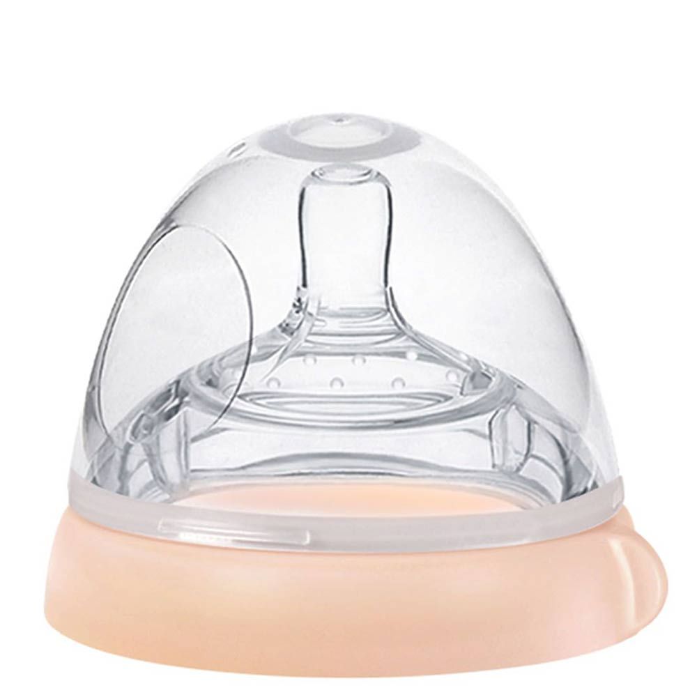 Haakaa - Silicone Baby Bottle Nipple Attachment - Peach S