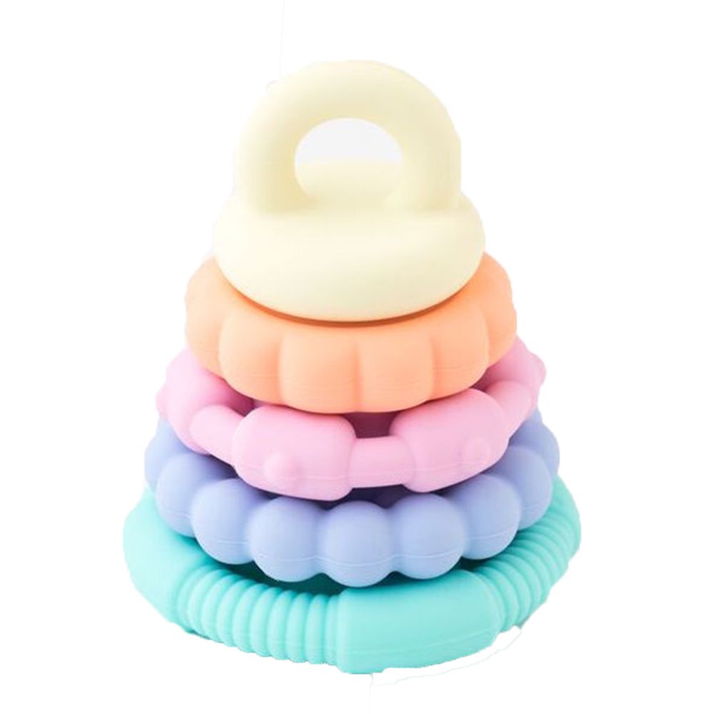 Jellystone Designs - Pastel Rainbow Stacker and Teether Toy