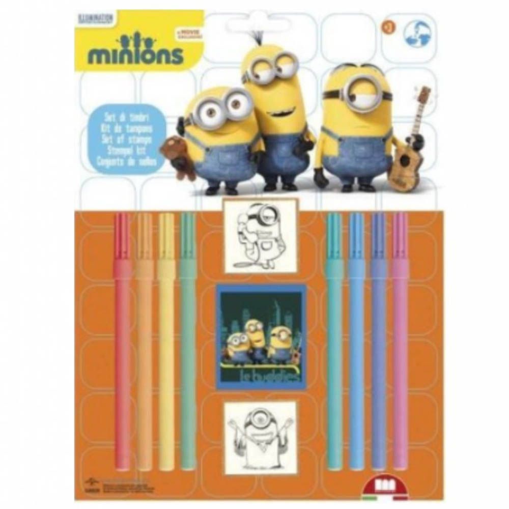 MultiPrint - Minions - 2 Stamps & 8 Markers