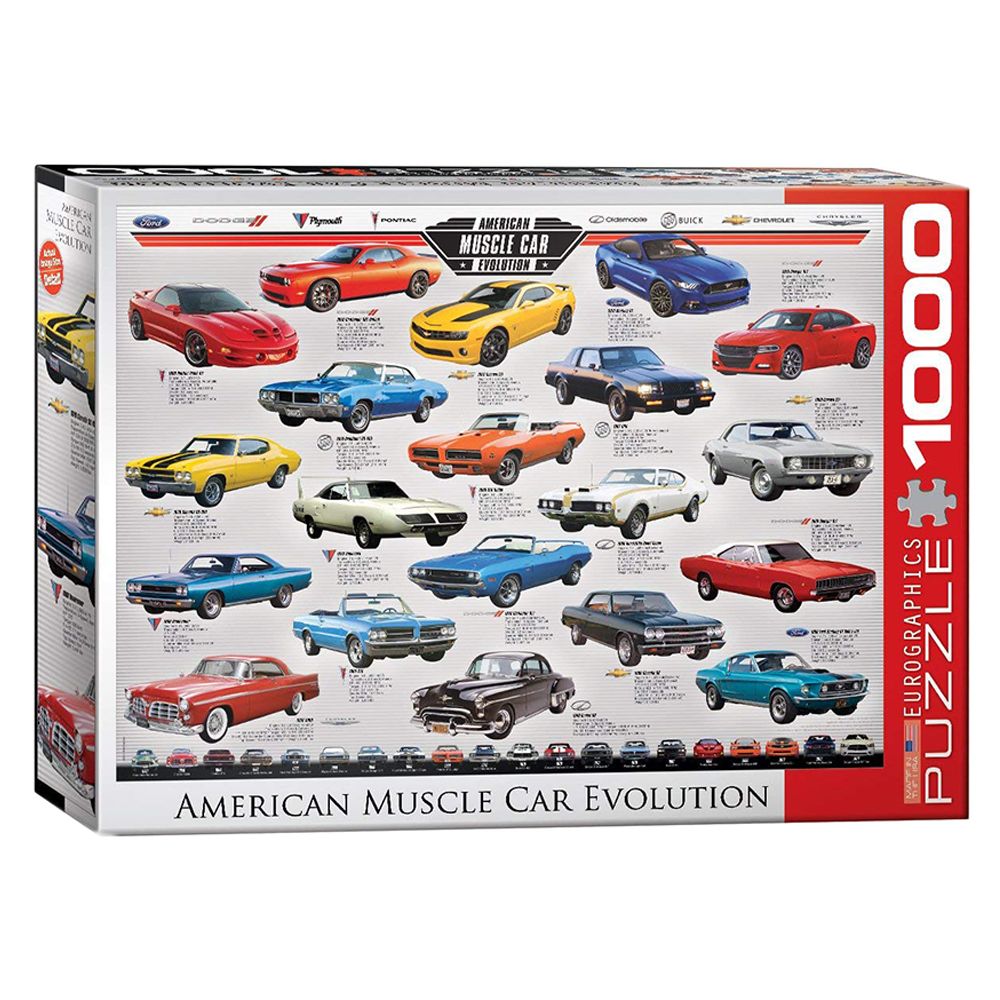 EuroGraphics Toys - American Muscle Car Evolution Puzzle