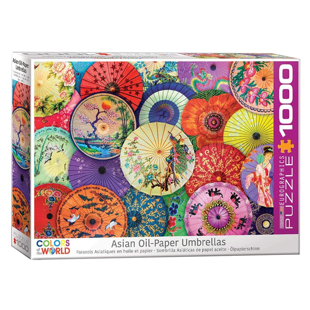 EuroGraphics Toys - Asian Oil Paper Umbrellas Puzzle