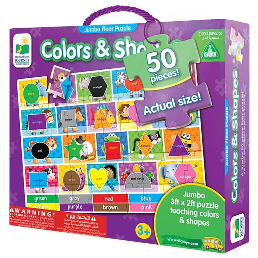 The Learning Journey - Jumbo Floor Puzzles Colors & Shapes 